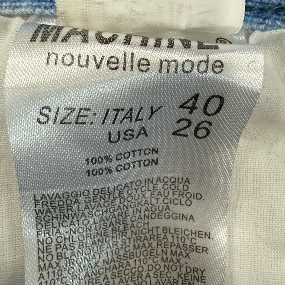 Machine Blue and Brown Straight Leg Jeans - Picture 13 of 13